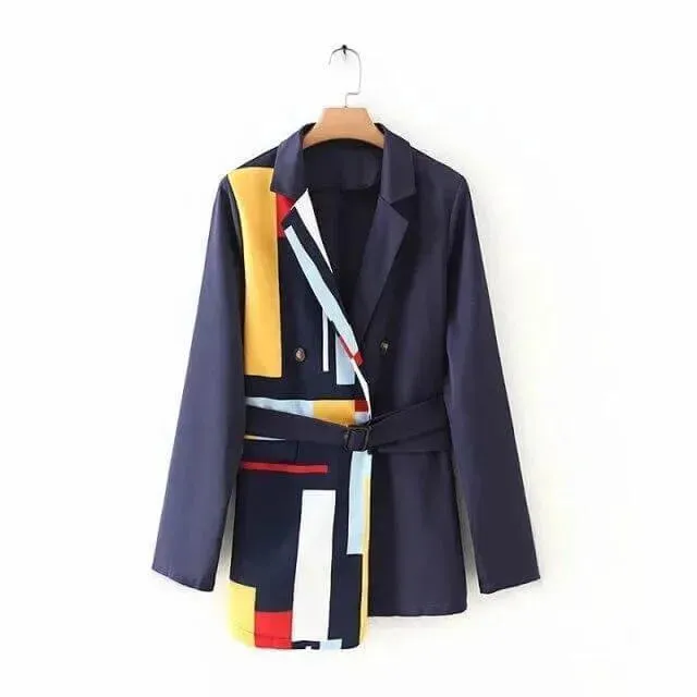 All Together Blazer Women - Casual - Patchwork