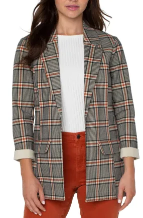 Boyfriend Blazer  - Cinnamon Tartan