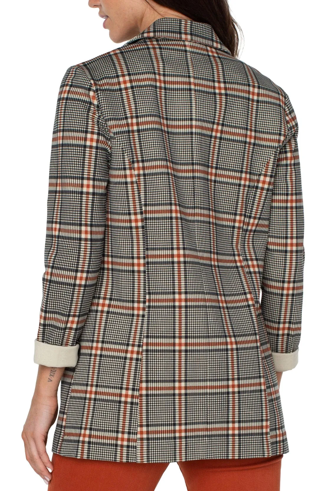 Boyfriend Blazer  - Cinnamon Tartan