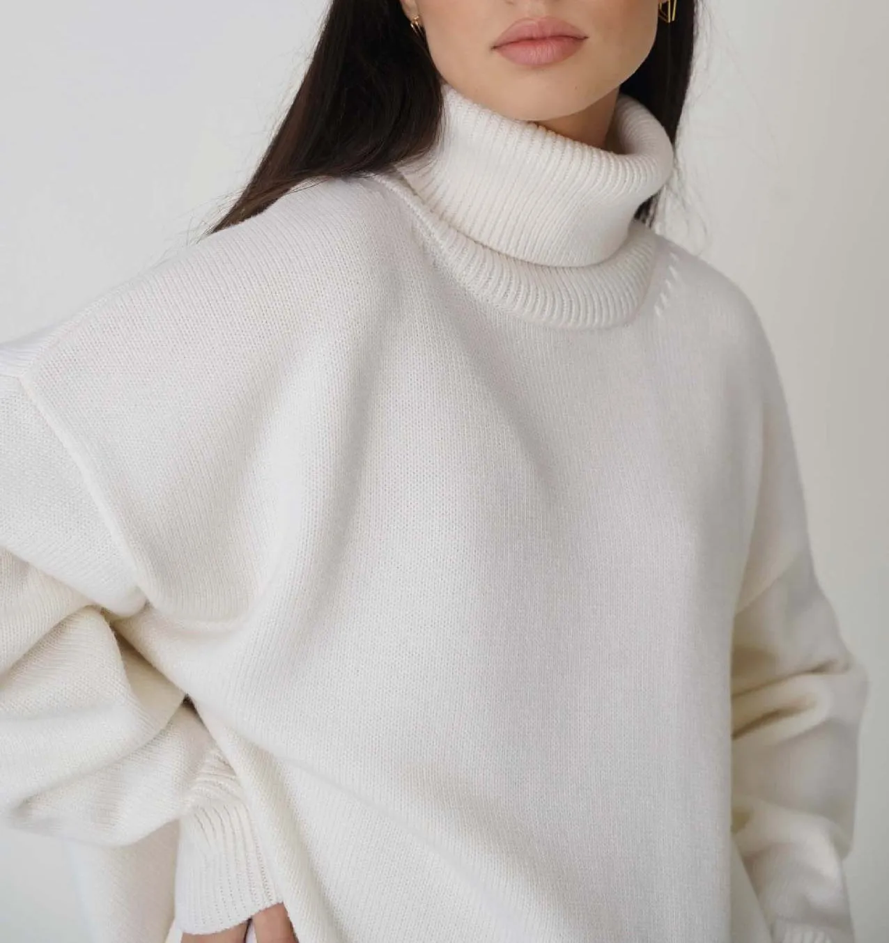 Brenda Turtleneck Thick Warm Women Sweater