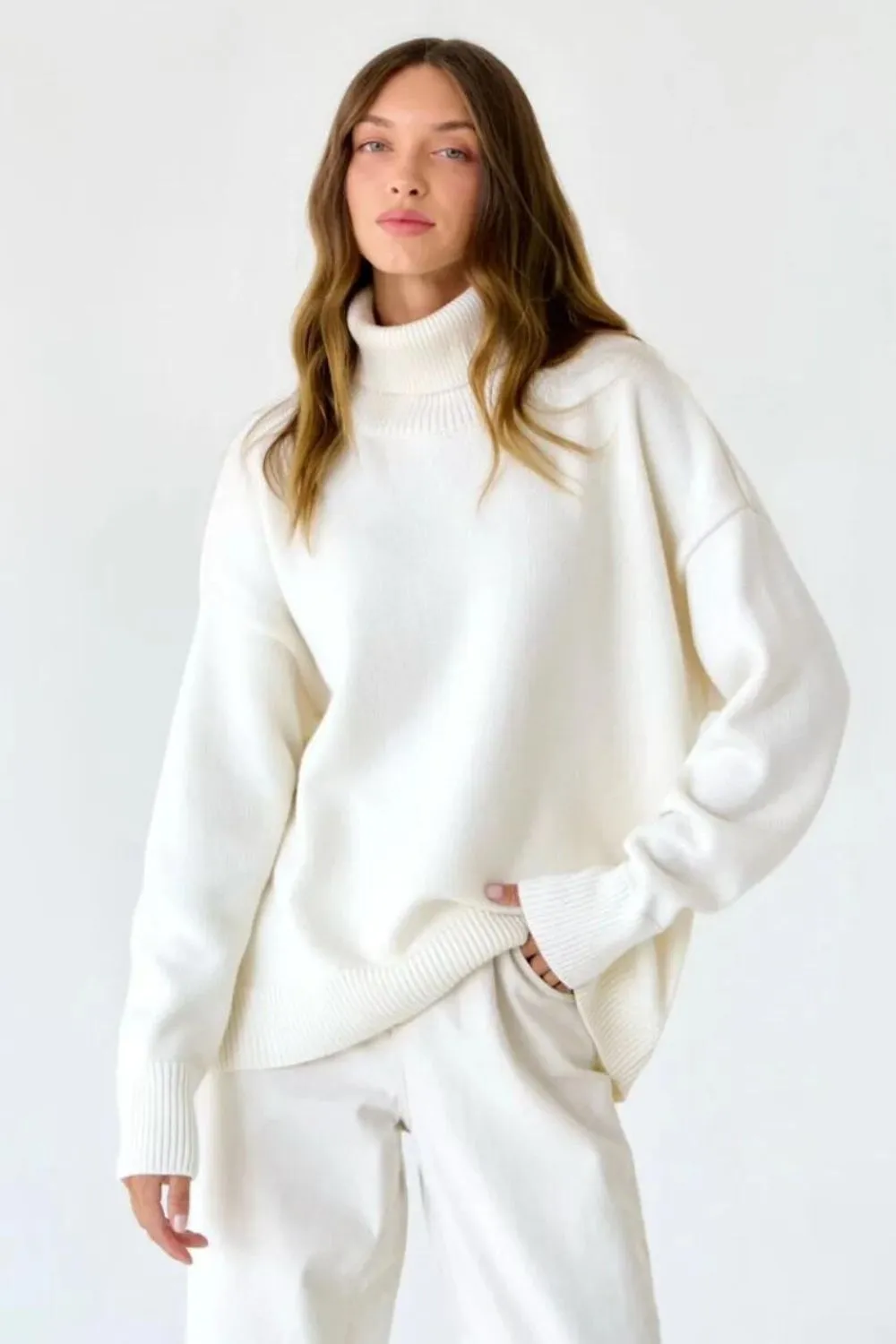 Brenda Turtleneck Thick Warm Women Sweater