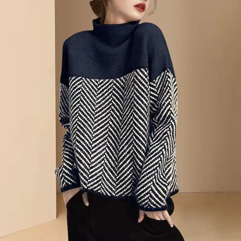 Contrast Warm Sweater