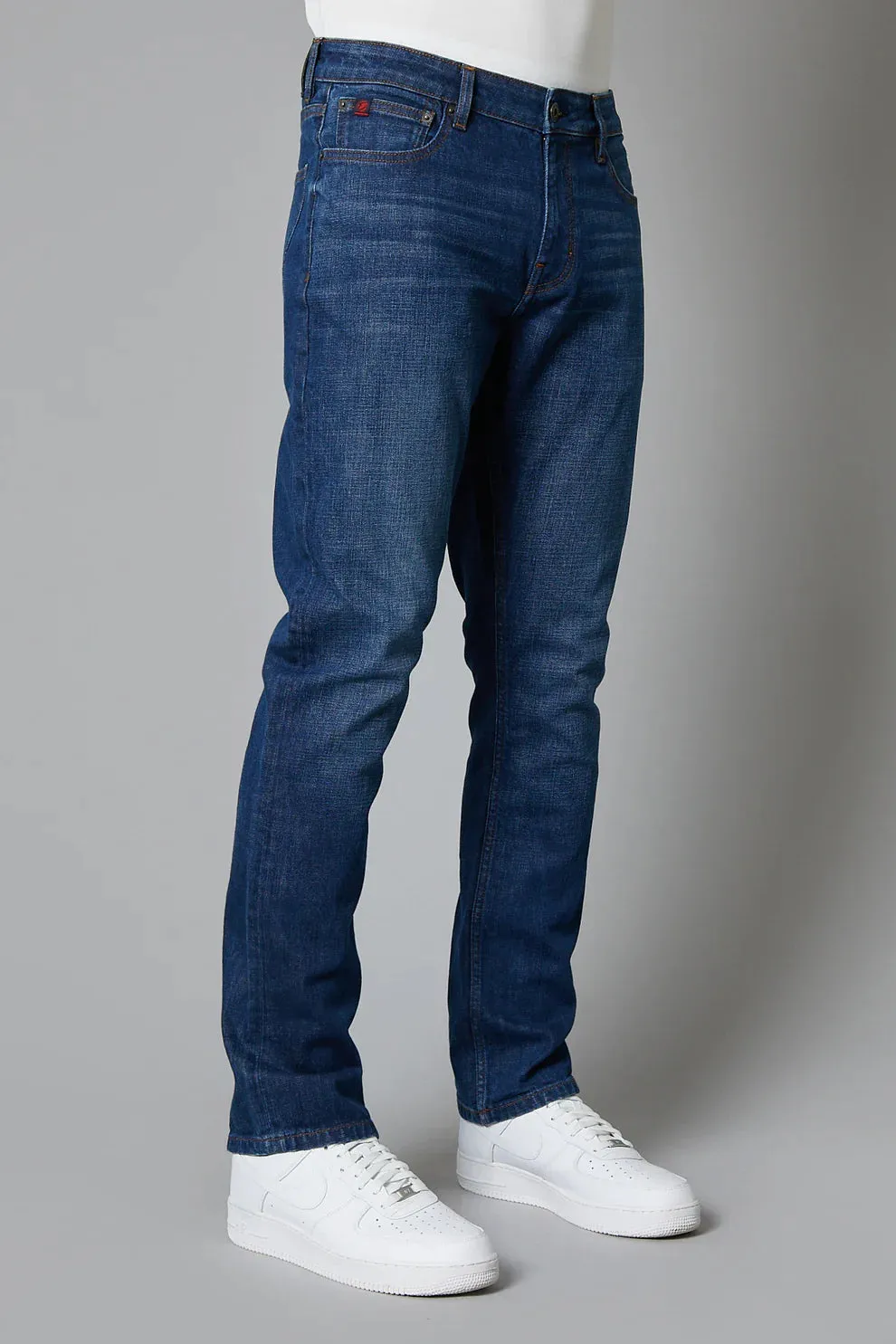 DML "Alaska" Straight Jeans in Mid Blue