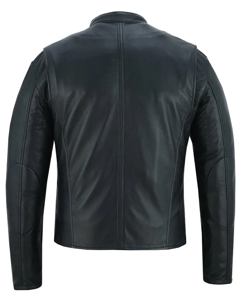 DS742 Men's Lightweight Drum Dyed Naked Lambskin Jacket