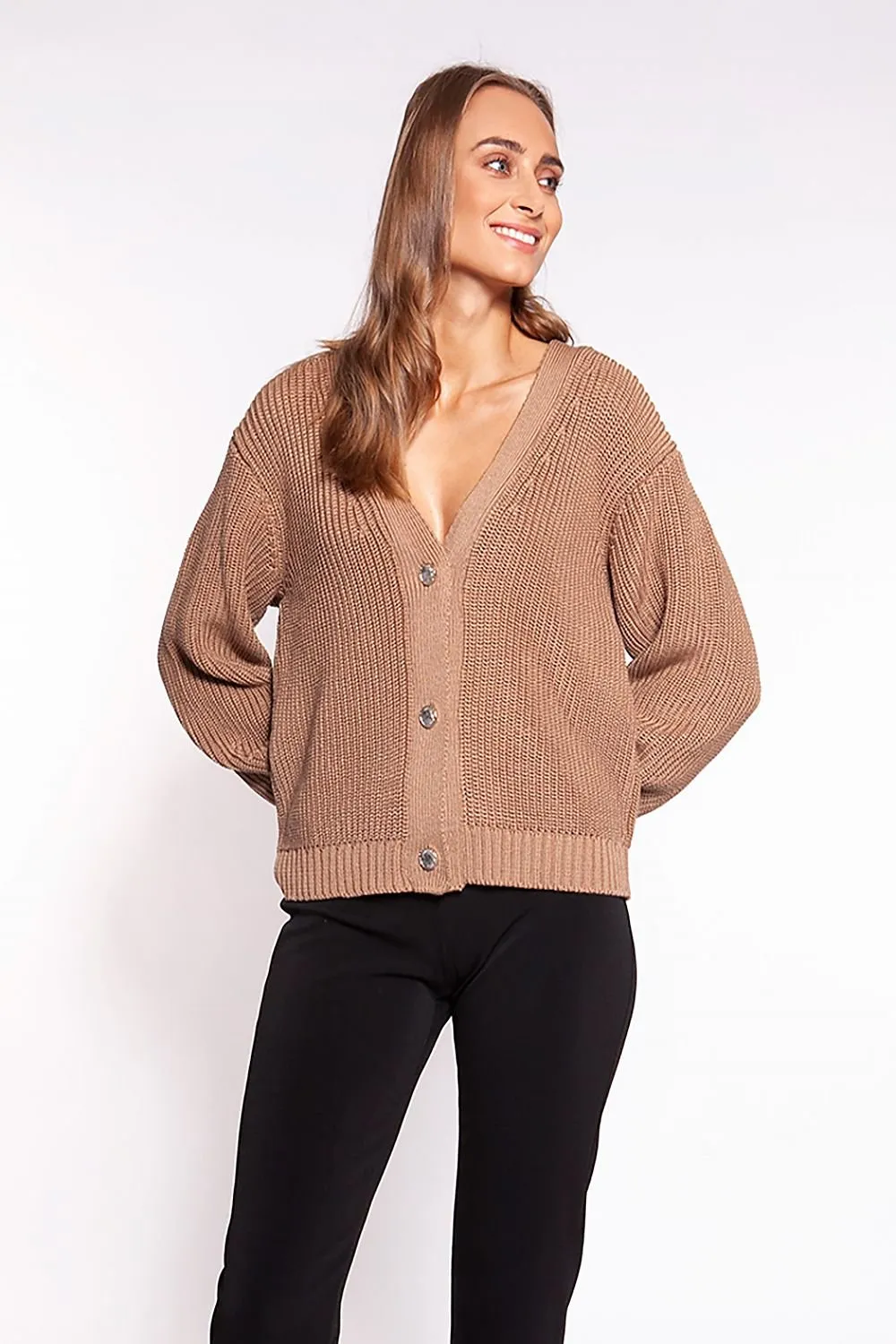 Elegant Comfort Ribbed Cardigan