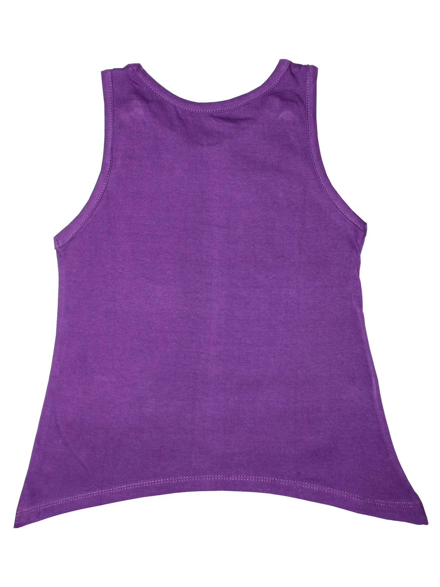 Girls Sleeveless Cotton T-shirt