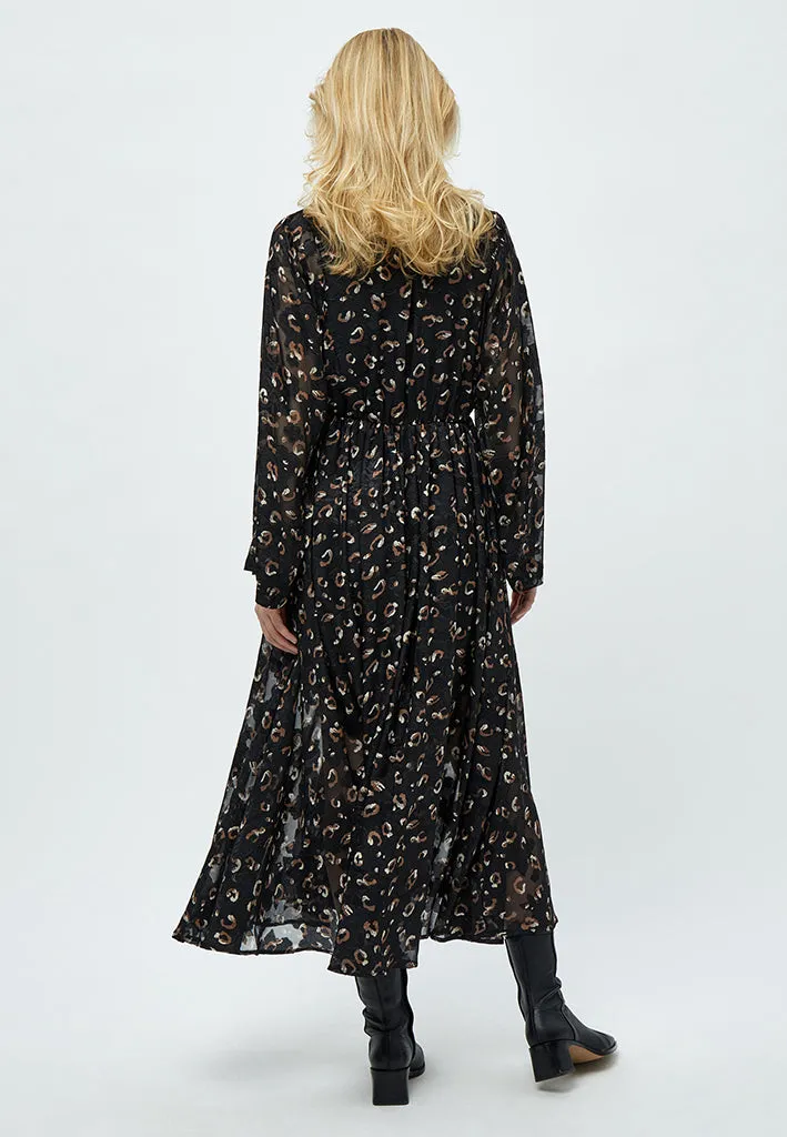 Hilma Gigi Maxi Dress - Black Print