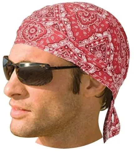 HW2614 Headwrap Paisley Red