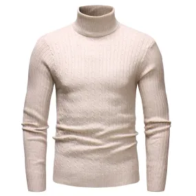 Men's Winter High Neck Warm Sweater