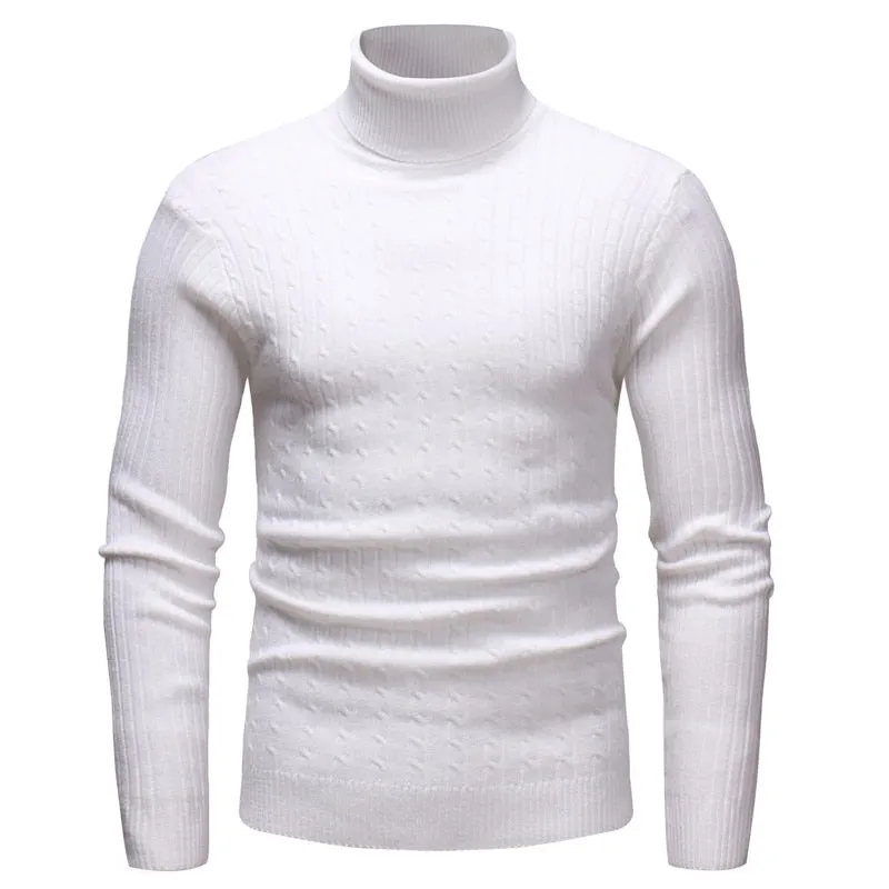 Men's Winter High Neck Warm Sweater