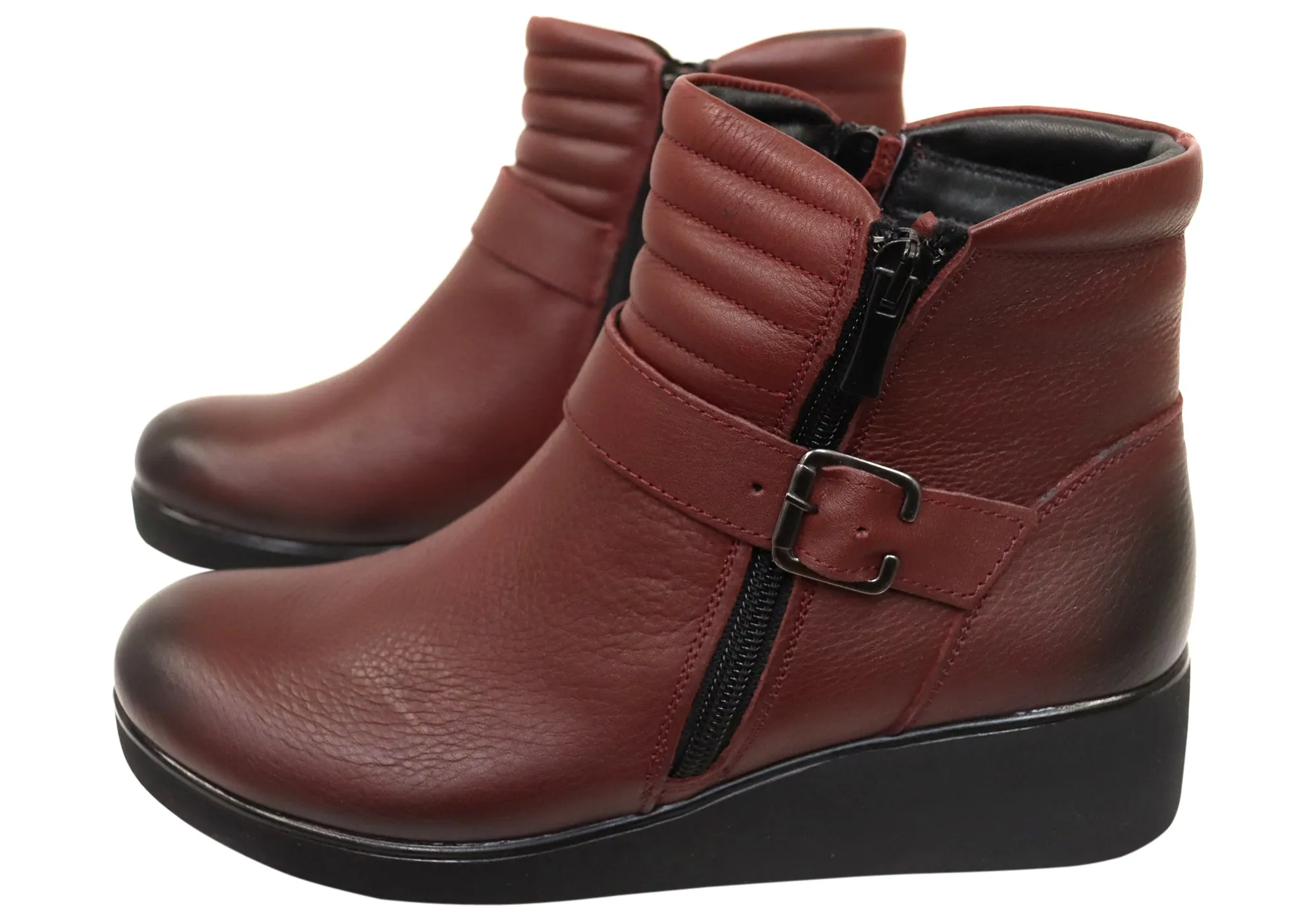 Orizonte Linger Womens European Comfortable Leather Ankle Boots