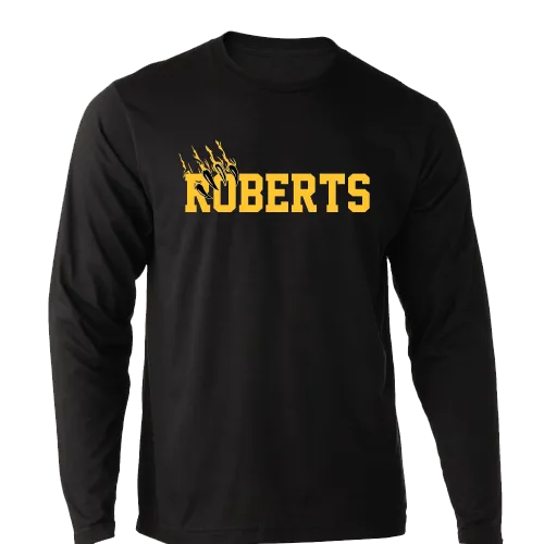 Roberts Black Long Sleeve Middle School Tees