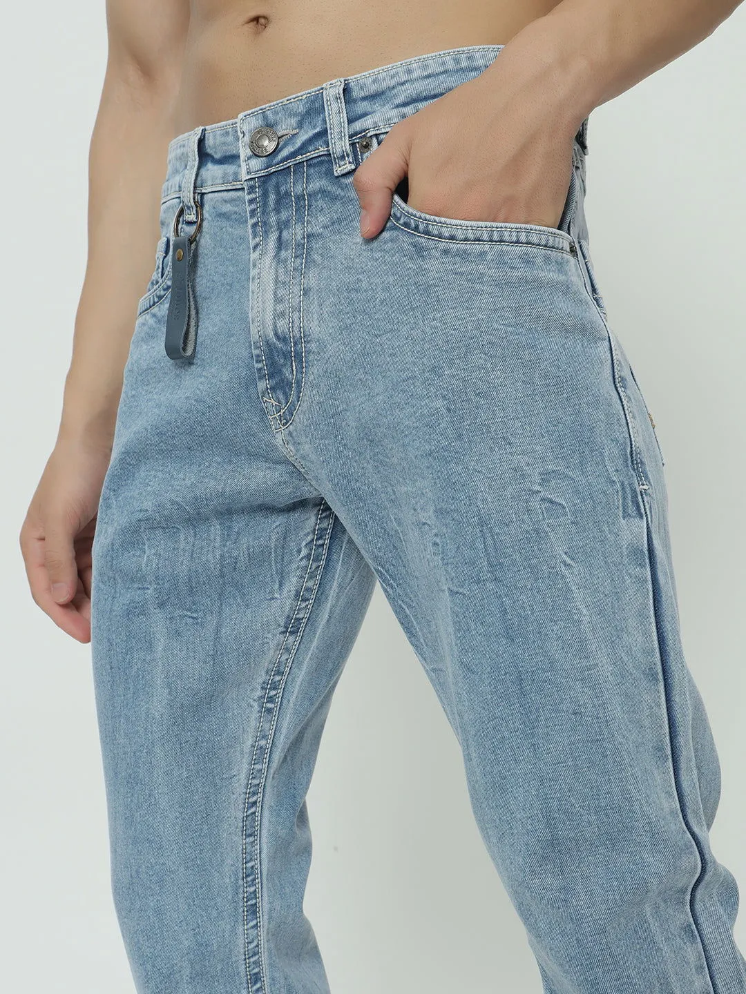 SAINTJONES-VINTAGE BOOTCUT WASHED JEANS.