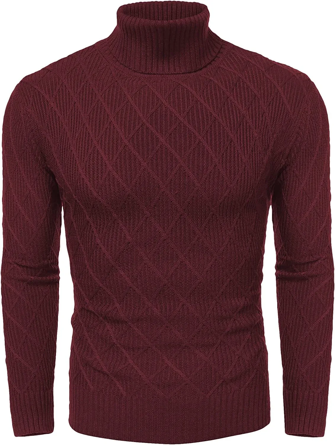 Slim Fit Thick Cotton Pullover Turtleneck Sweaters (US Only)