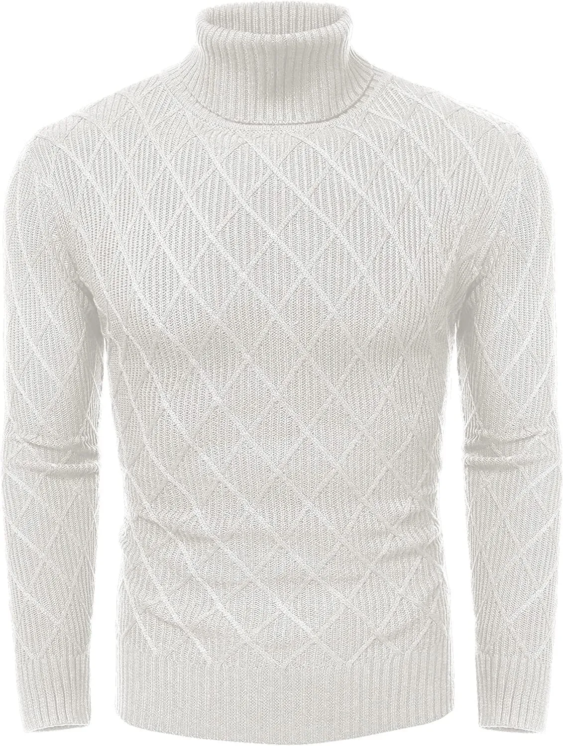 Slim Fit Thick Cotton Pullover Turtleneck Sweaters (US Only)