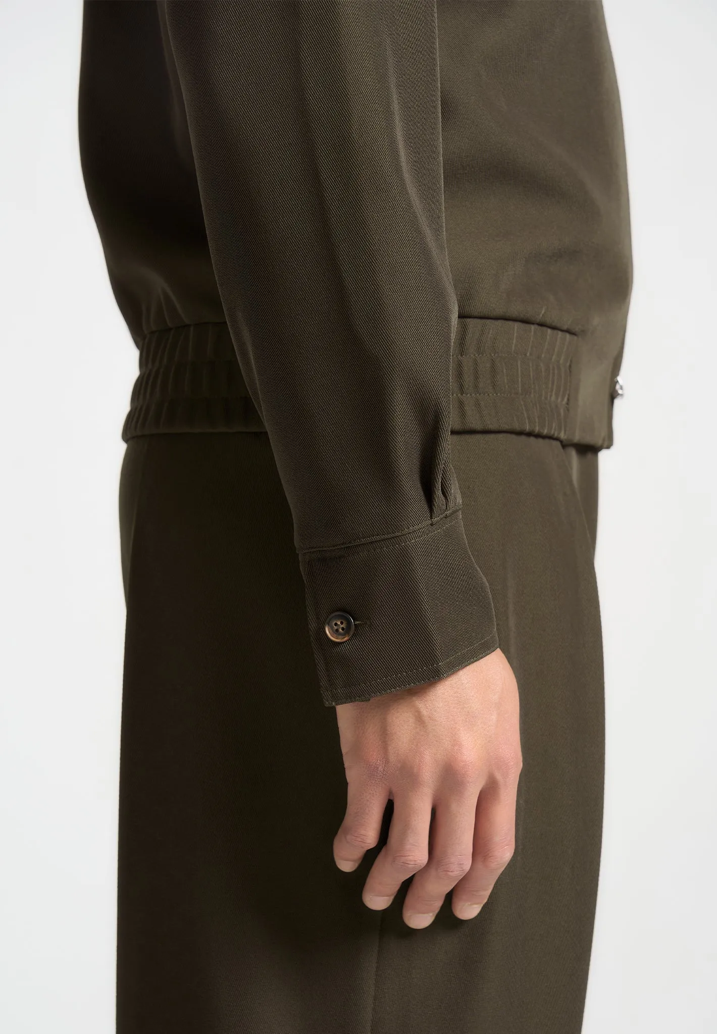 Twill Tailored Jacket - Khaki