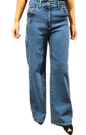 Wide leg jeans