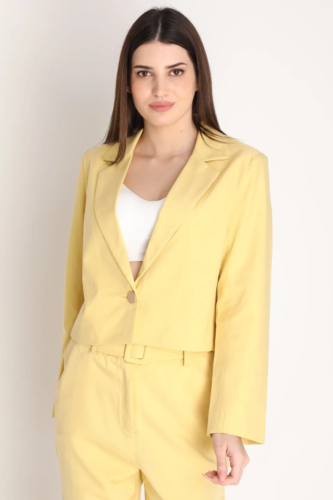 Women Solid Single-Breasted Blazer