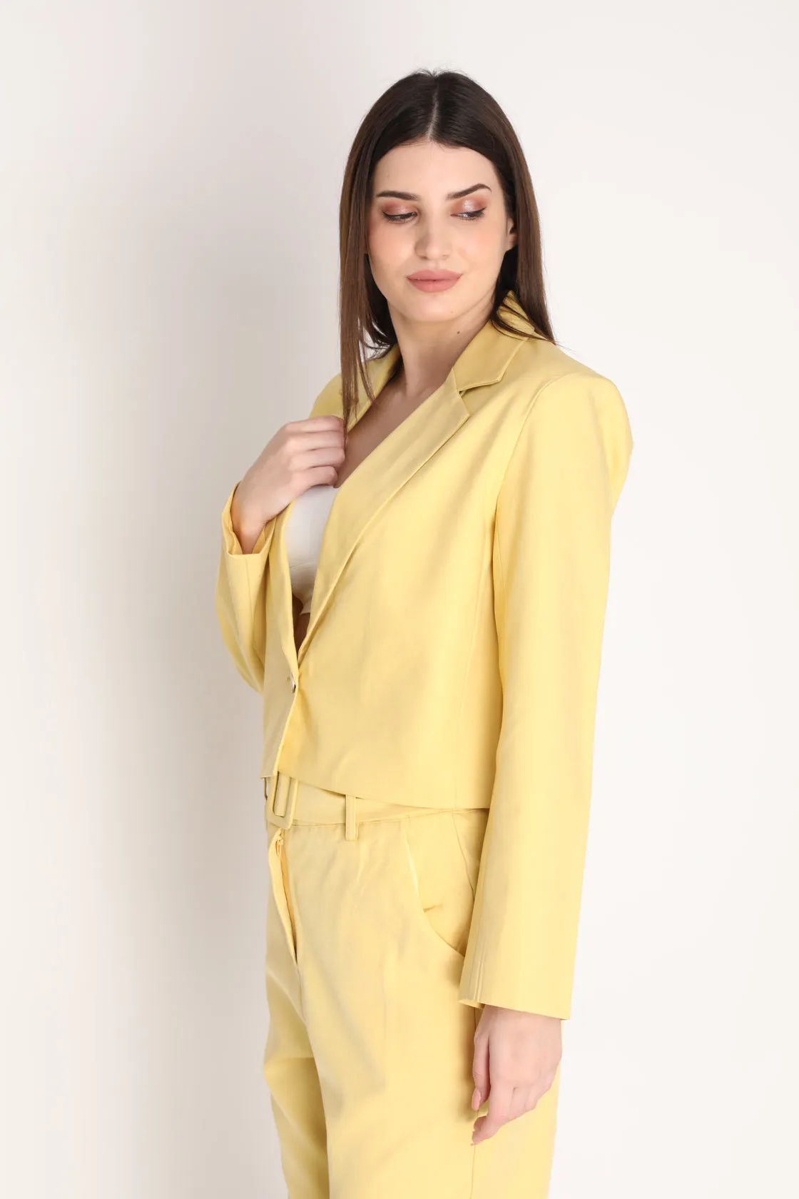 Women Solid Single-Breasted Blazer