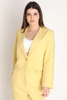 Women Solid Single-Breasted Blazer