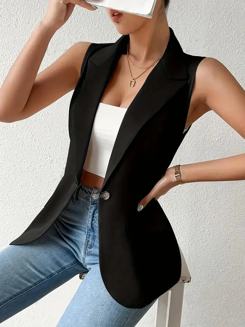 Zara Mouwloze Blazer | Trendy mouwloze blazer met knoopdetails voor dames